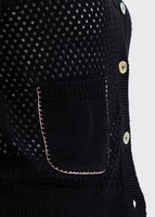 Holey Cardigan - Black