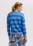 Pointelle Zip Cardi - Blue