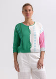 Thread Detail Cardigan - Apple