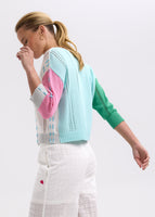 Thread Detail Cardigan - Apple