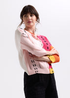 Thread Detail Cardigan - Blush