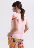 Stripe Trim Top - Blush