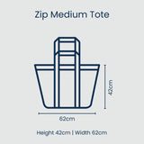 Zip Medium Tote - Hydrangea
