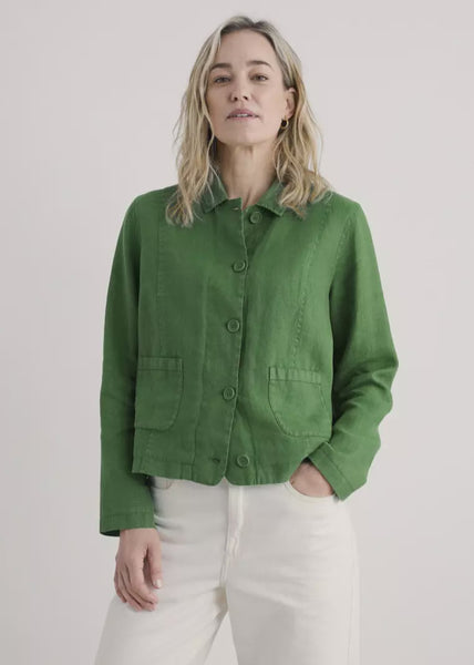Arame Linen Jacket - Hedgerow