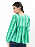 Dera Cotton Top - Green