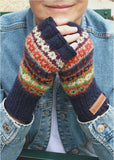 Colorado Fair Isle Knit Fingerless Gloves