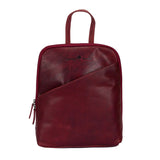 Leather Backpack - Claire Red