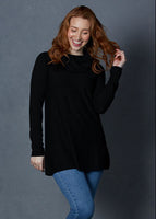 Kylie Essential Curved Hem Cowl - Coal