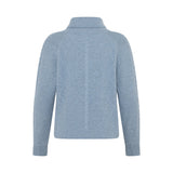 Camille Lambswood Cable Rollneck - Denim