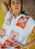 Rodeo Patch Cap Sleeve Shirt