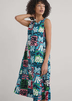 Cresting Waves Dress - Collage Seaweed