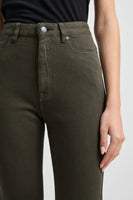 High Rise Straight Leg Merino Denim Jeans