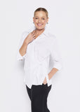 Cotton Sash Tie Shirt - White
