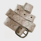Desert Embroidered Wool Belt