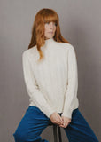 Cable Raglan Pullover - Ivory