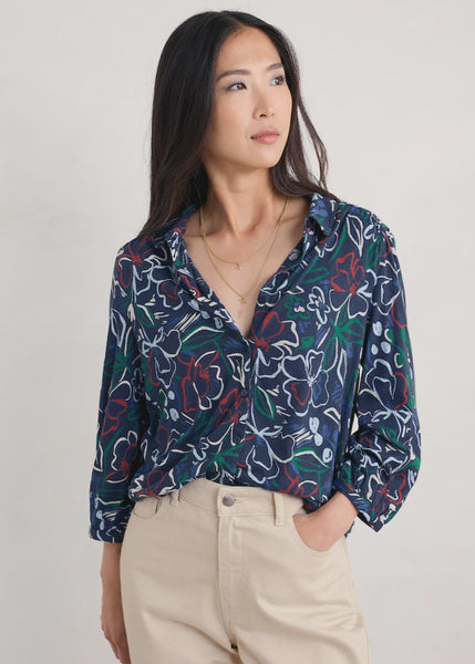 3/4 Embrace Shirt- Painters Garden