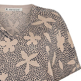 Gina Hemp Floral Dot Top - Sand