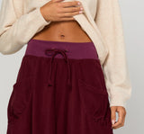 Cord Guru Skirt - Merlot