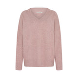 Hannah Yak Blend Oversized Vee - Rose