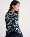 Bright Wave Sweatshirt - Organic Shapes Dark Lugger