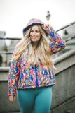 Amazon Kaleidoscope Cropped Puffer Jacket