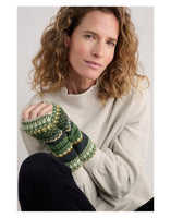 Malva Fingerless Mittens - Weaving Needle Grassland Mix