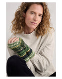 Malva Fingerless Mittens - Weaving Needle Grassland Mix