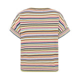 Momo Striped Cotton Tee - Light Oat