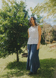 Eadie Linen Pants - Indigo