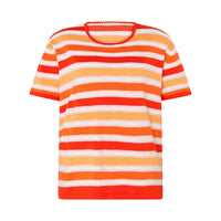 Naia Stripe Tee - Orange