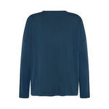Nickie Merino/Cotton Oversized Vee - Dark Aqua