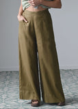 Ollie Linen Pants - Fir Green