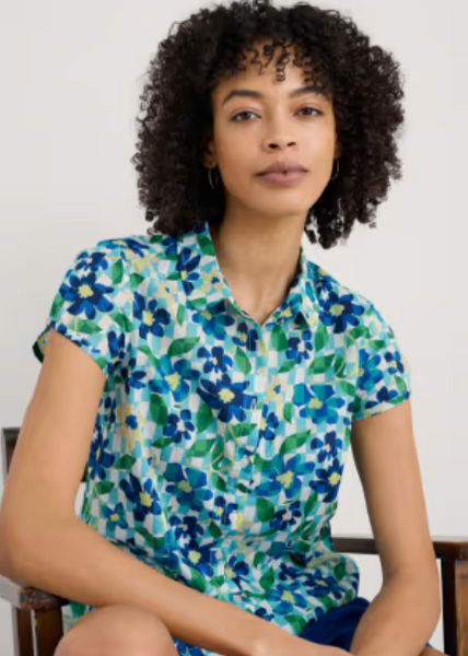 Rushmaker Shirt - Picnic Floral Chalk