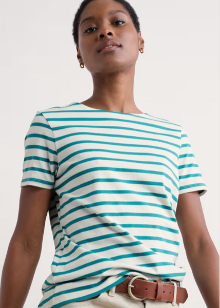 Sailor T-Shirt - Breton Chalk Tidal