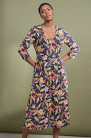 Helena Dress - Folky Bloom Maritime