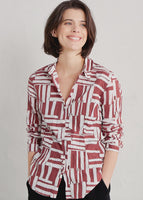 Larissa Shirt - Dune Fence Umber