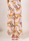 Tencel/Linen Palazzo Pants - Sand Swirl