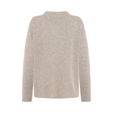 Somers Lambswool Bi Colour Knit - Oat