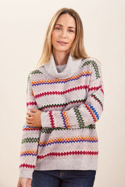 Wool Blend Fair isle Sweater - Multi