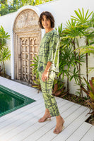 Linen 7/8 Flat Front Pants - Tokyo Streets