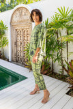 Linen 7/8 Flat Front Pants - Tokyo Streets
