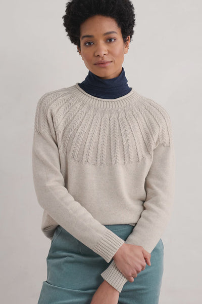Stone Chat Jumper - Aran