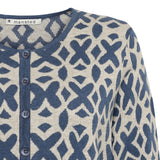 Tide Cotton Jacquard Cardigan - Midnight