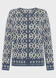 Tide Cotton Jacquard Cardigan - Midnight