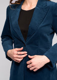 Gallery Cord Blazer - Petrol