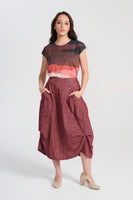 Milwaukee Haven Wool Skirt - Vino