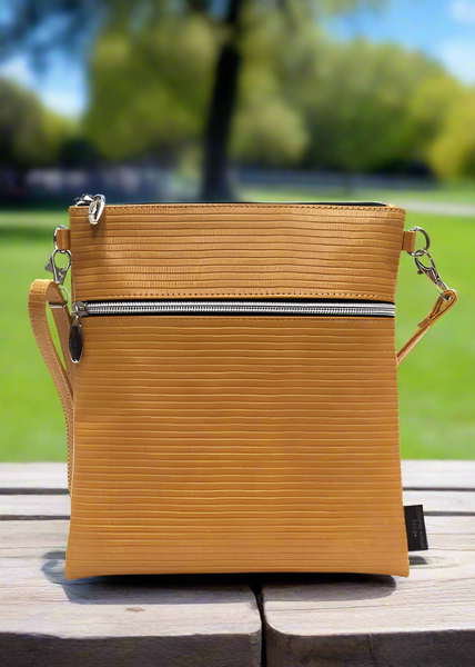 Roma Tote - Mustard Reptile