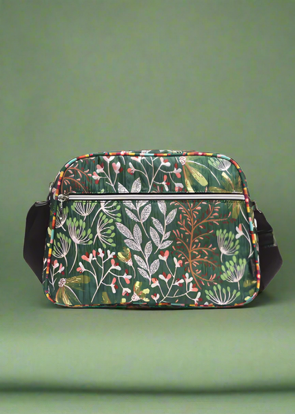 Aline Bowler Bag - Green Wild Garden