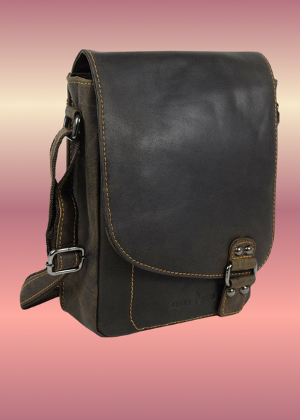 Leather Shoulder Bag - Hobart Brown