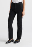 High Rise Straight Leg Merino Denim Jeans